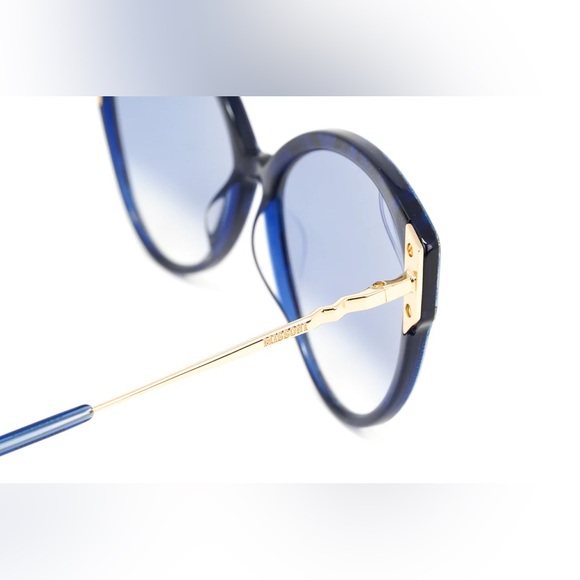 EUC- Missoni Women's Sunglasses Cat Eye Blue MIS 0004/S S6F - Picture 3 of 8